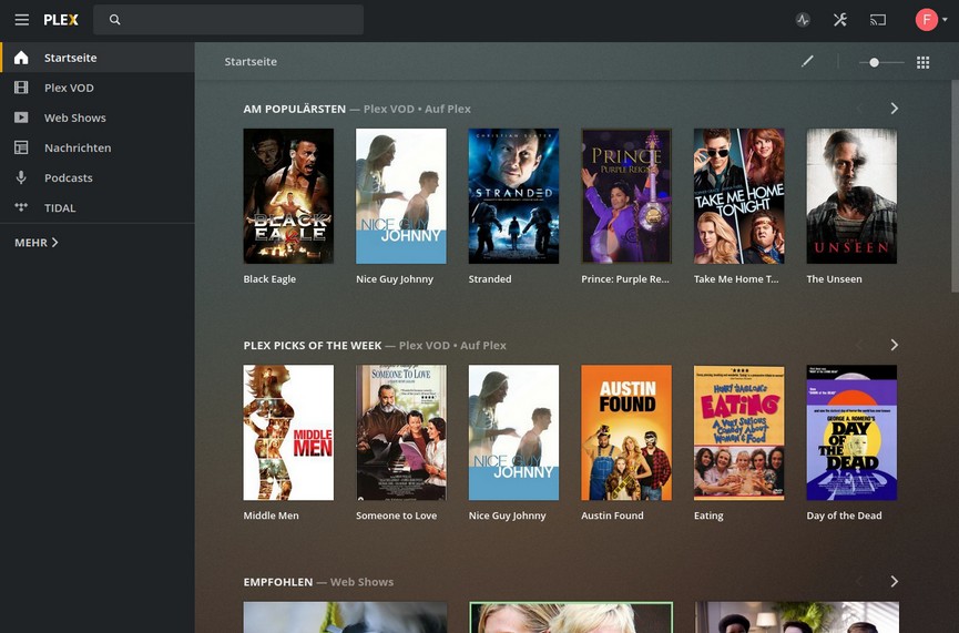 plex media player preview